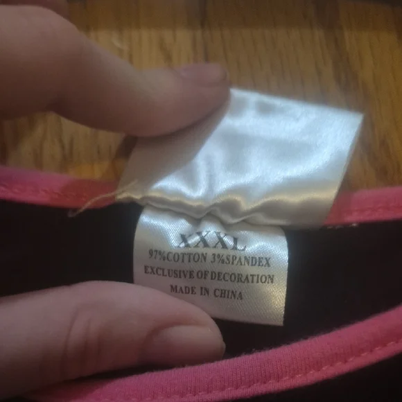 Pink and Black Long Sleeve Kids Tee - Picture 4 of 5